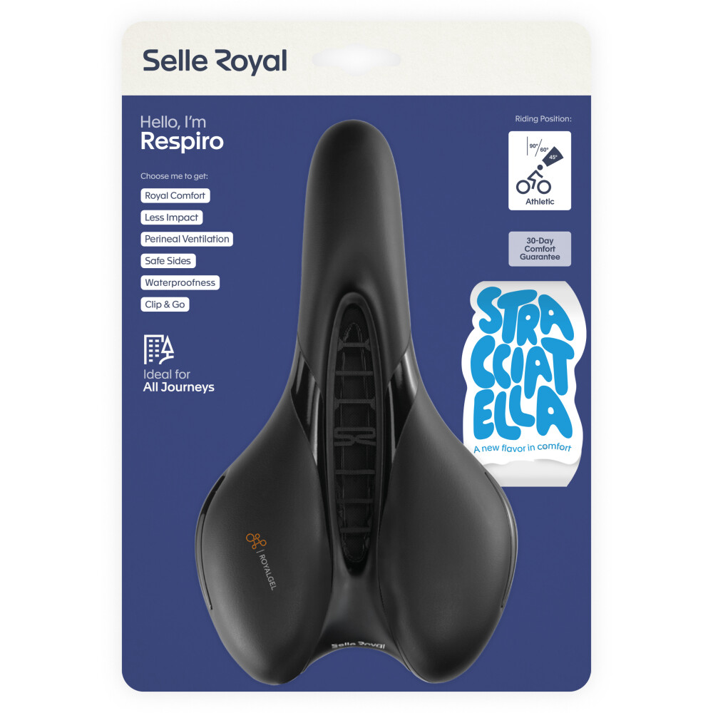 Selle Royal Fahrradsattel Respiro Athletic Unisex - Stracciatella