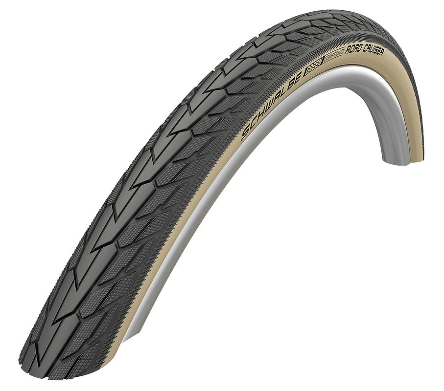 Schwalbe Fahrradreifen Road Cruiser HS 484 schwarz Gumwall beige 47-622 28x1,75 11101285