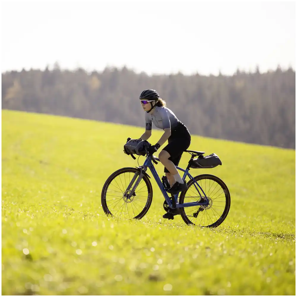 KLICKfix Bikepack X Compact Waterproof Inkl. Contour Sattel Adapter grau