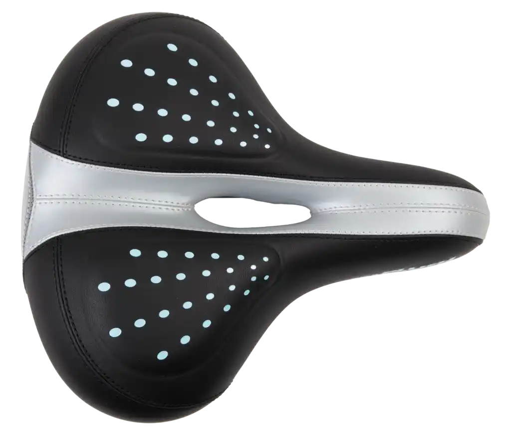 Velo Gel Zone Komfortsattel Damen  schwarz / grau/blau