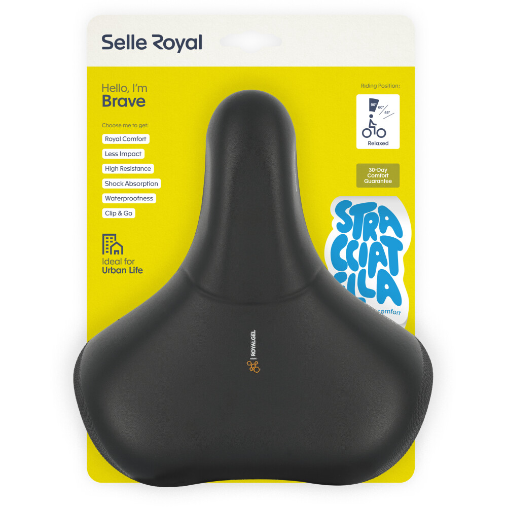 Selle Royal Fahrradsattel Brave Relaxed Unisex - Stracciatella