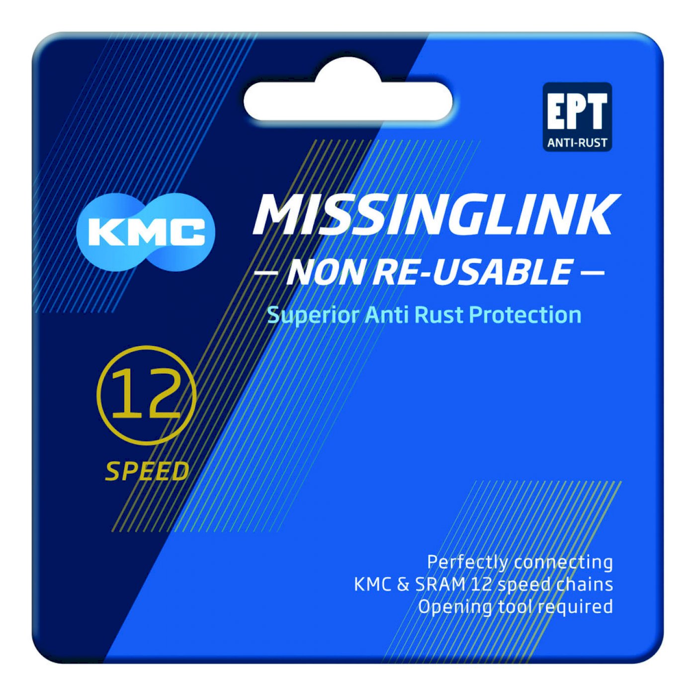 KMC Kettenverschlussglied MissingLink EPT 12-fach (5,2 mm) silber  1/2" x 11/128"