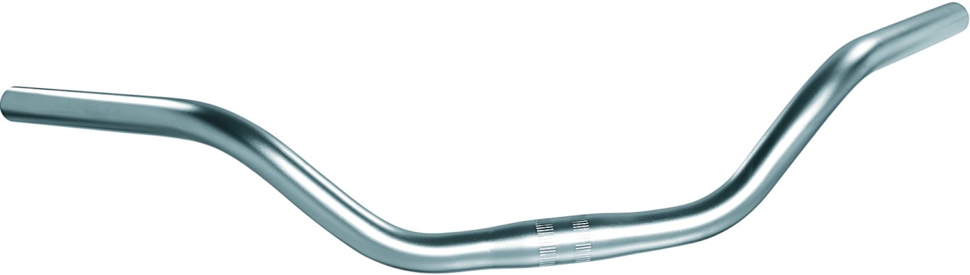 ergotec City-/Trekking Lenkerbügel Cruiser 590 mm Alu-Look 52°/0° 76 mm 25,4 mm