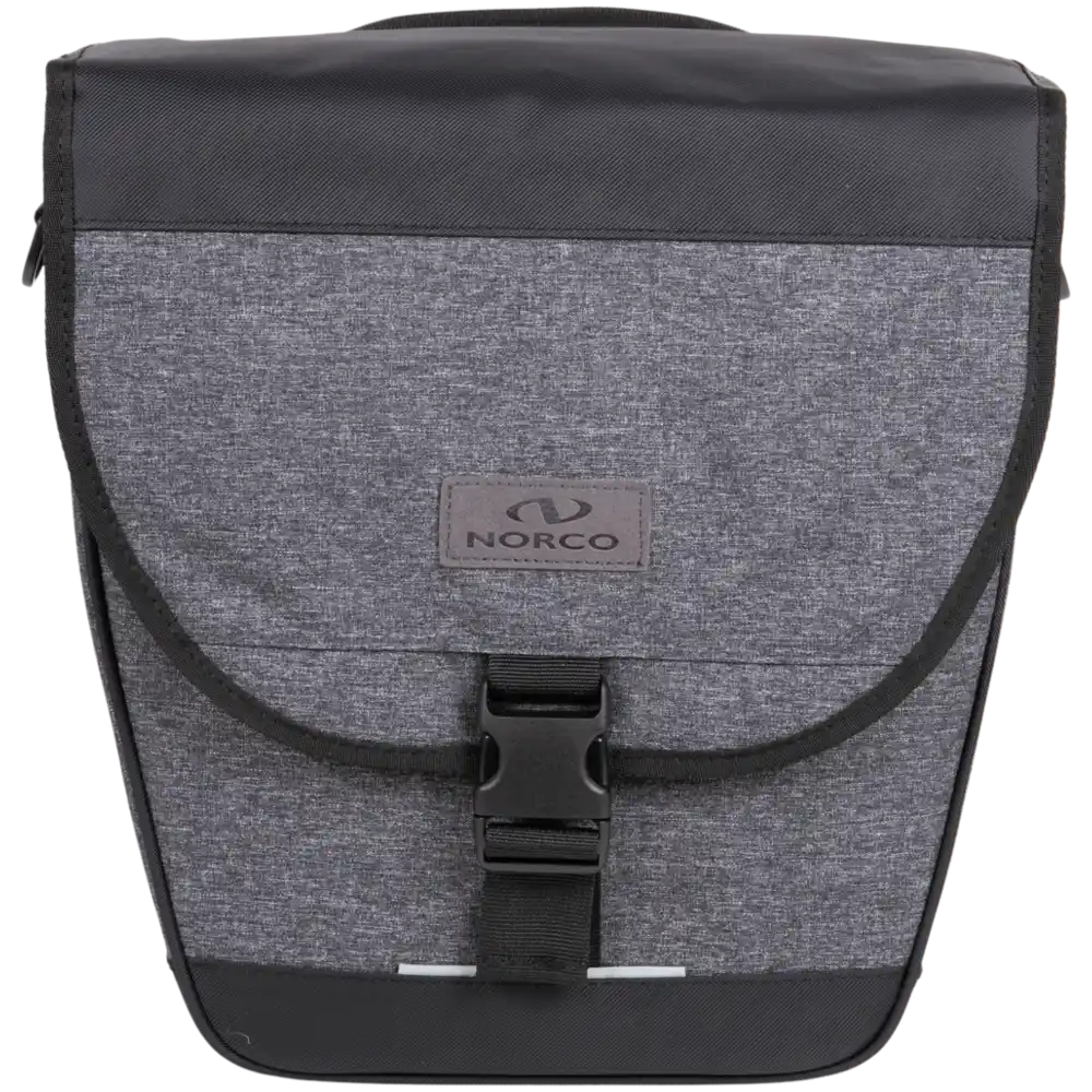 Norco Drayton City Tasche mit KLICKfix Kompakt Schiene mit variabler Hakenposition grau/schwarz Seitentasche