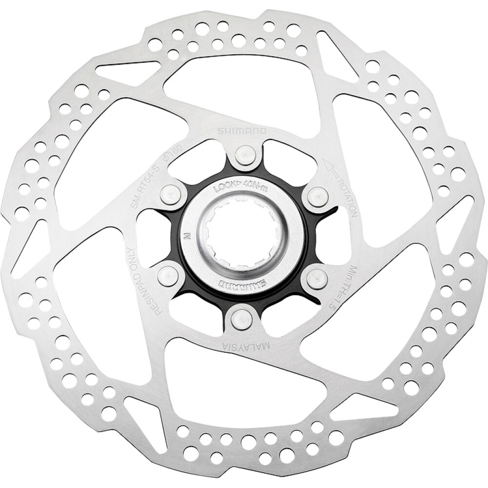 Bremsscheibe SM-RT54 160mm CL Verschlussring mit Innenverzahnung Nachfolger