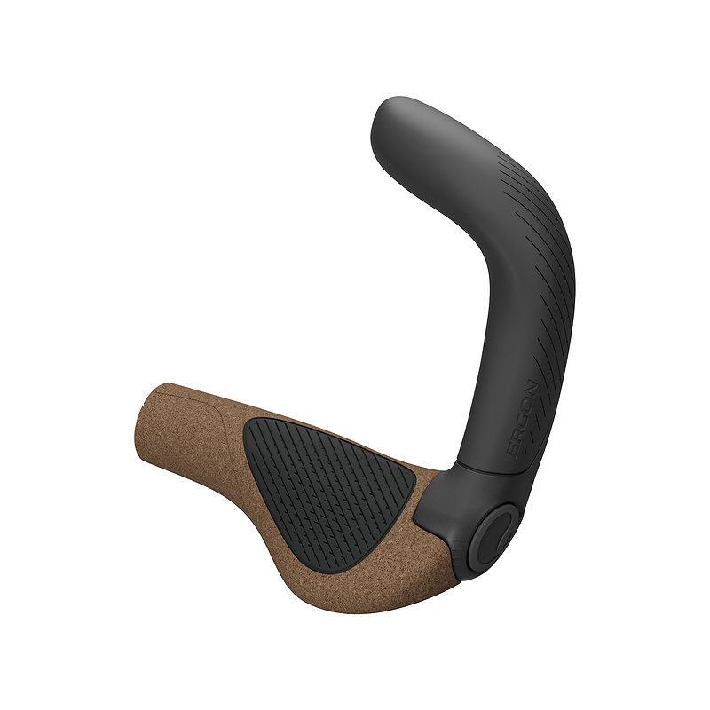 Ergon Lenkergriff GP5 Evo-L Bio Kork mit Bar Ends kork/schwarz Large lang/lang regular