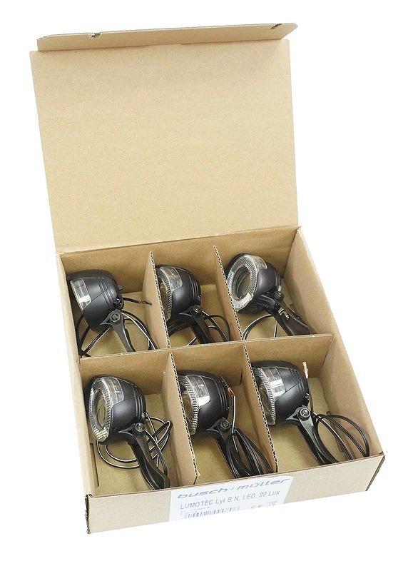 B&M Dynamo-Scheinwerfer Lumotec Lyt B N schwarz 20 Lux 1781N Werkstattverpackung