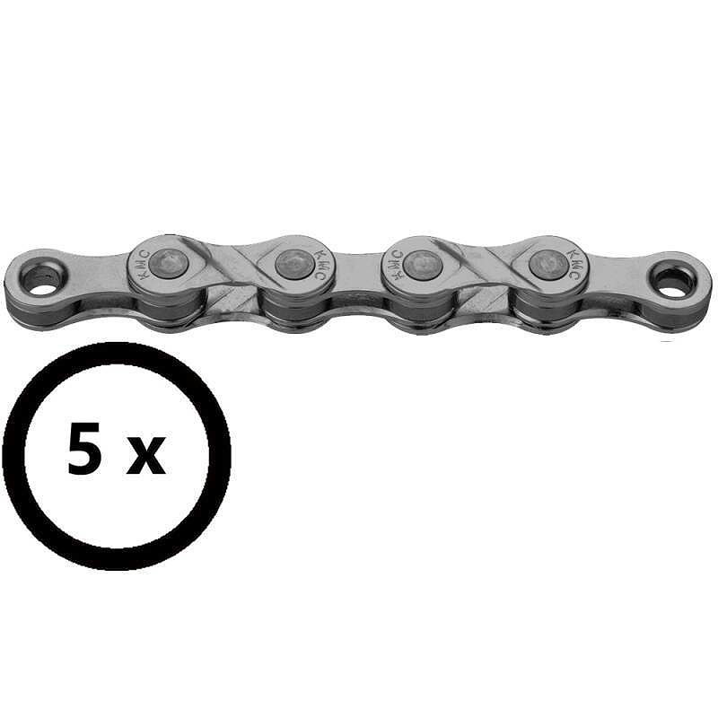 KMC E-Bike Kette e8 Turbo EPT 6/7/8-fach silber 122 Glieder, 1/2" x 3/32"