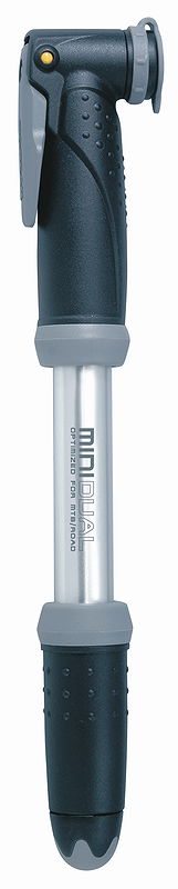 Topeak Minipumpe Mini Dual silber/schwarz 8 bar / 120 PSI SB-Verpackung