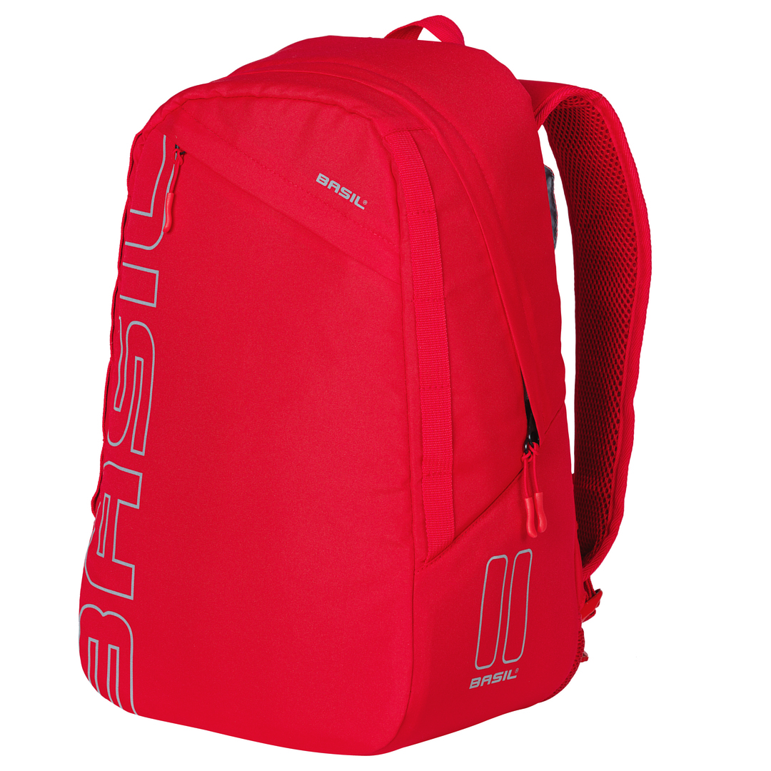 Basil Rucksack FLEX signal rot