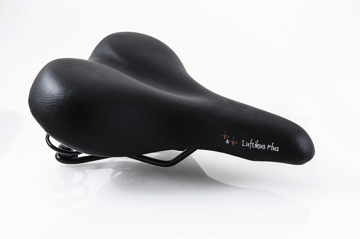 P&P City Sattel Luftikus Plus Relaxed schwarz L270 x  B210 mm / 720 g Unisex