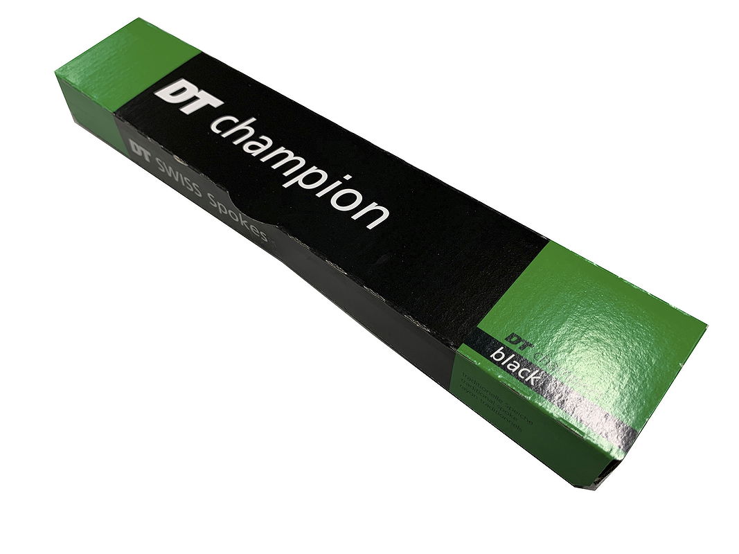 DT Swiss Speiche Champion verstärkt schwarz schwarz 2,34 x 303 mm
