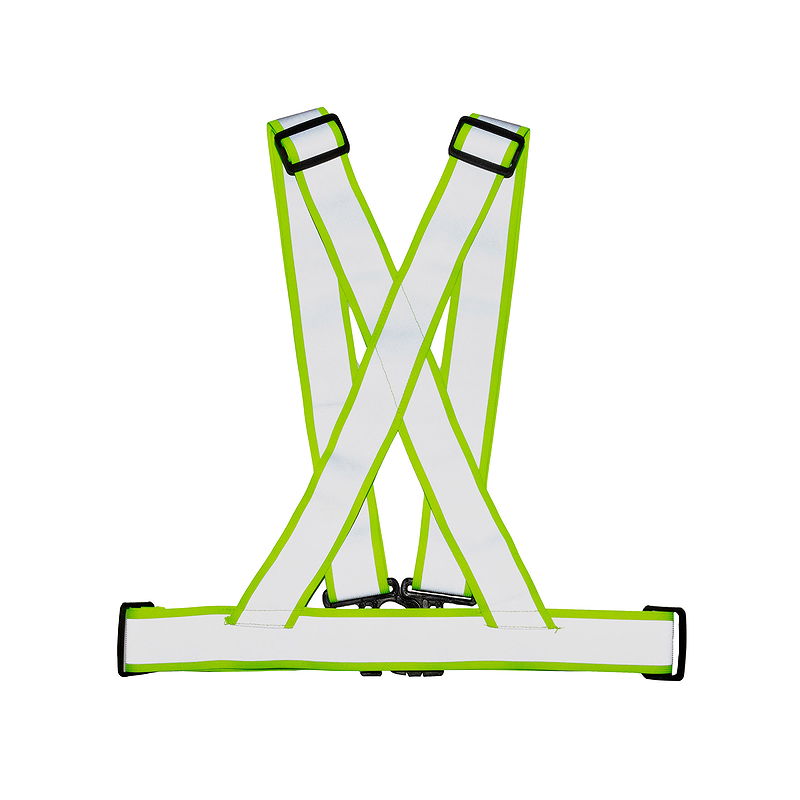 WOWOW Reflexschärpe Cross Belt gelb/silber