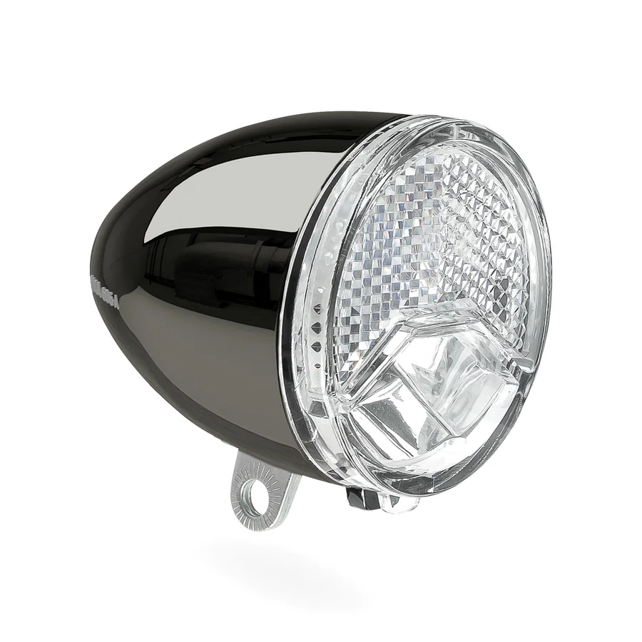 AXA Dynamo-LED-Scheinwerfer 606 Auto 15 Lux dark chrome 15 Lux  SB-Karte