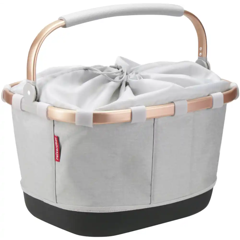 KLICKfix Reisenthel Carrybag GT mit KLICKfix UniKlip 2 Adapter twist sky rose Gepäckträgerkorb