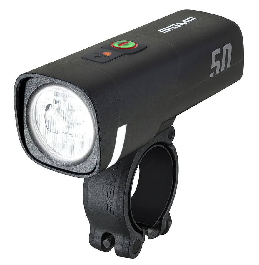 SIGMA LED Akkufrontleuchte AURA 50 schwarz