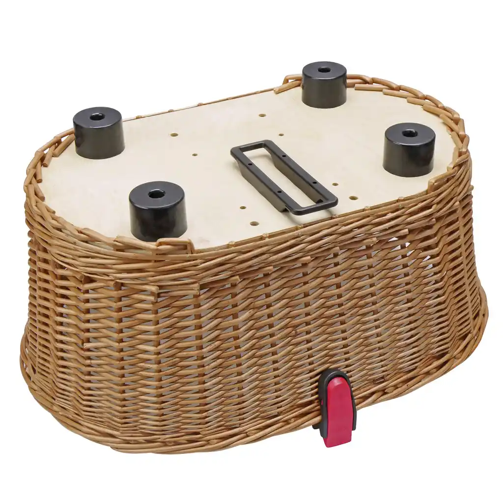 KLICKfix Tierkorb Doggy Basket mit KLICKfix Bodenkupplung für GTA Adapter braun