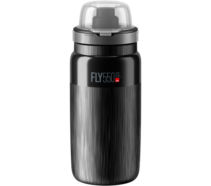 ELITE Trinkflaschen-Set Fly MTB Tex Schwarz 550 ml