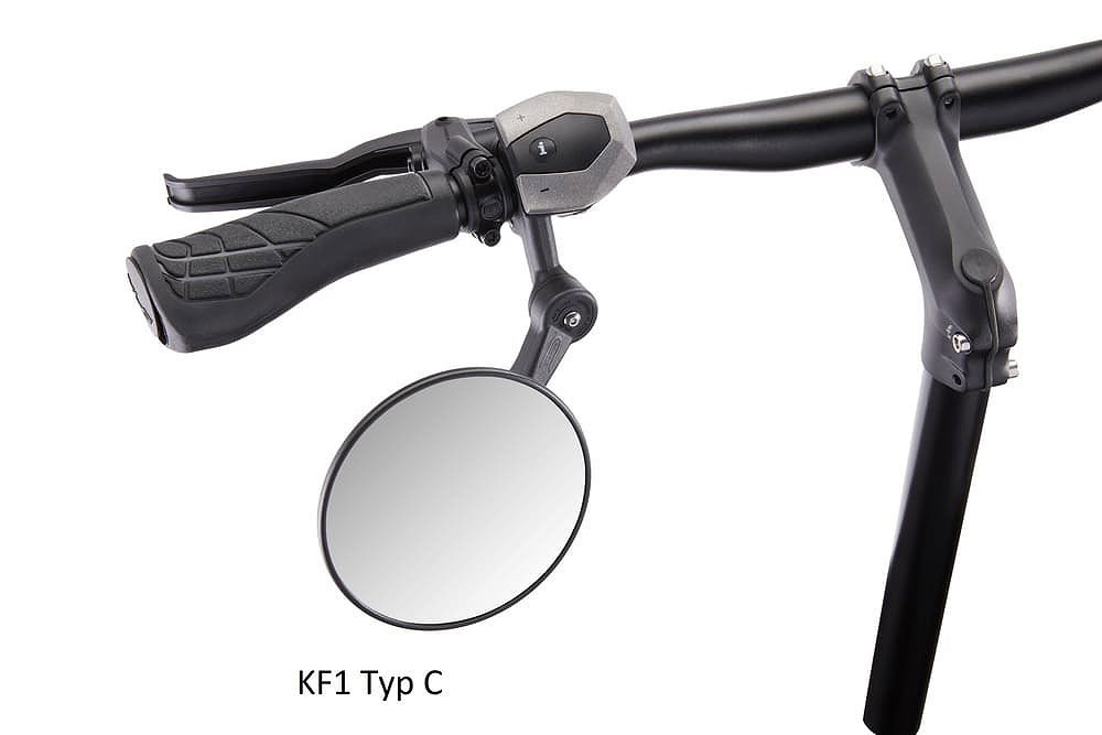 Krampe Lenkerspiegel KF1 Typ C, klappbar Lenkeraußenklemmung, links/rechts