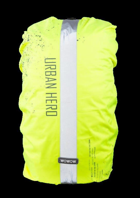 WOWOW Rucksacküberzug Bag Cover Urban Hero gelb bis 35 L