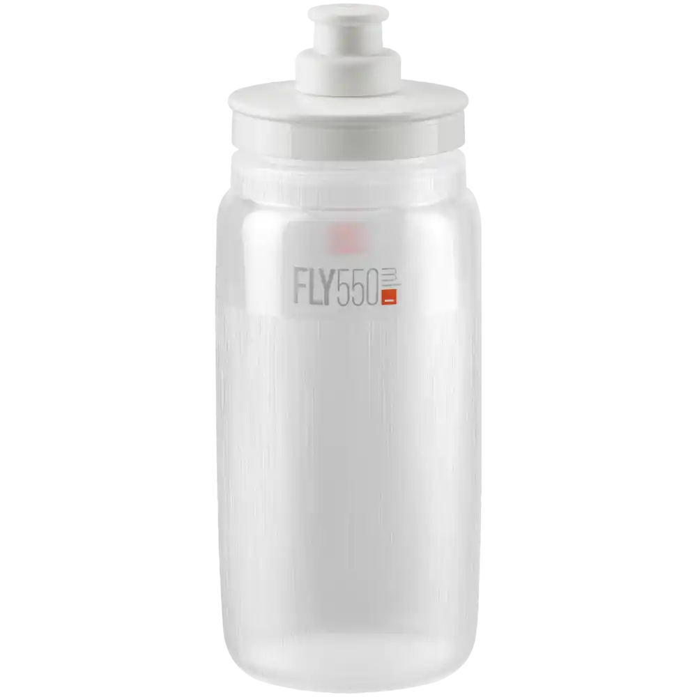 Elite Fly Tex Trinkflasche 550 ml transparent grau