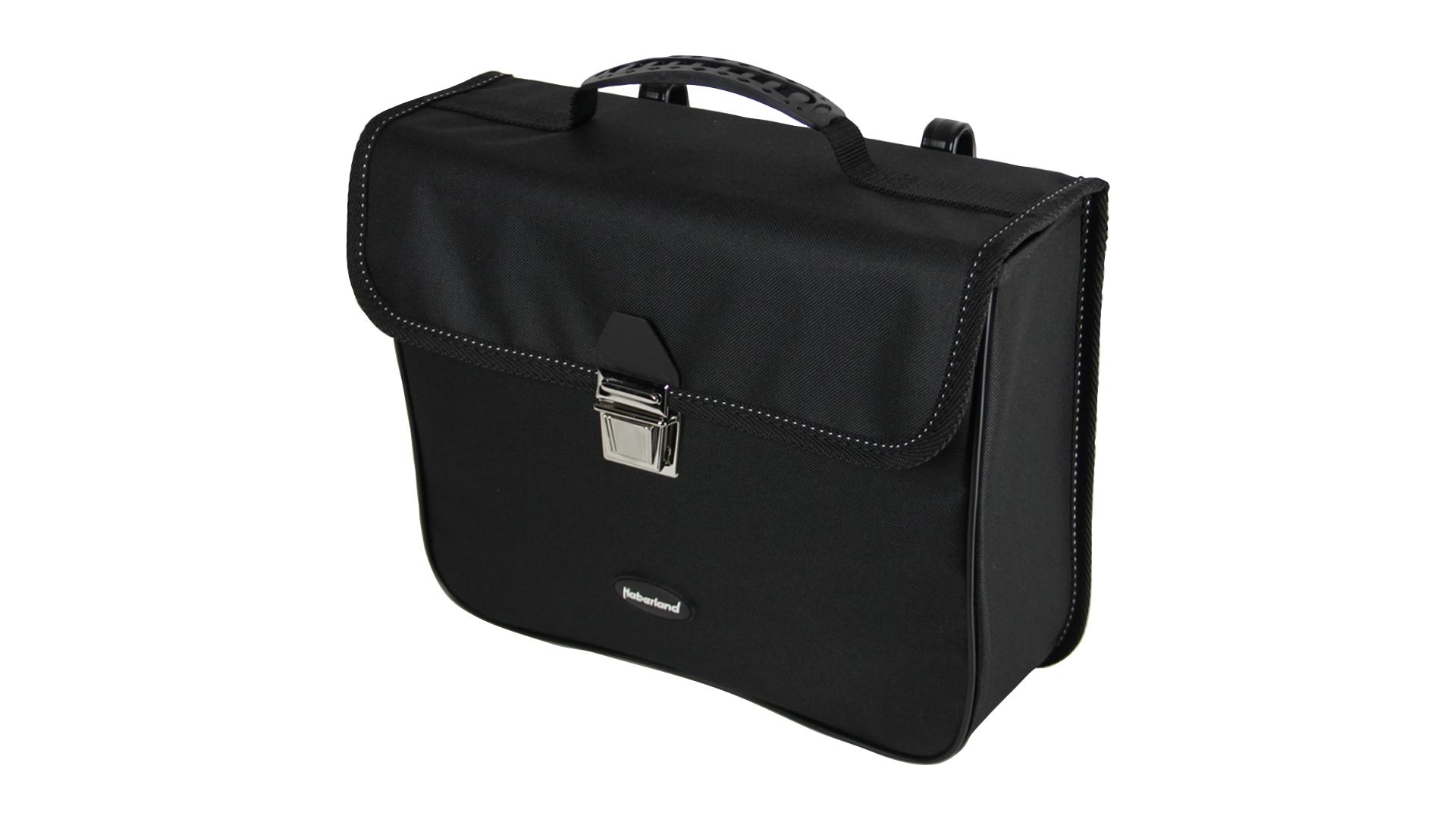 EINZELTASCHE NYLON MIT ME TALLSCHLOSS SCHWARZ