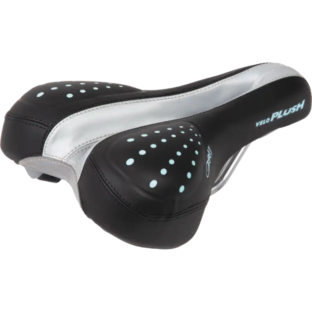 Velo Gel Zone Trekkingsattel Damen  schwarz / grau/blau