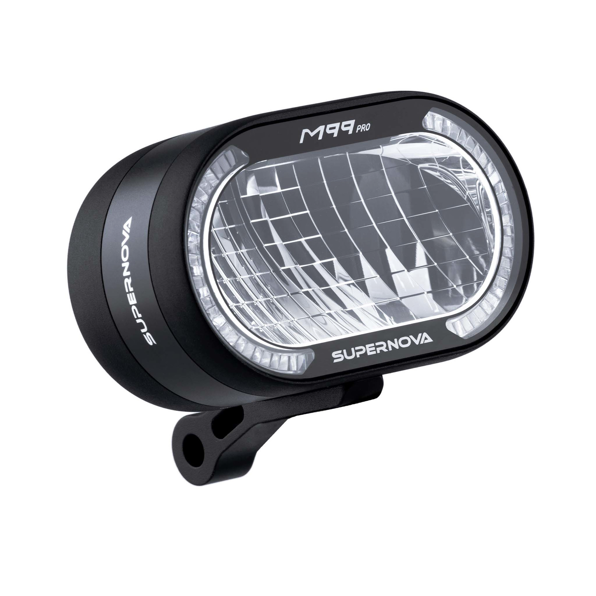 Supernova E-Bike LED Scheinwerfer M99 PRO 2-25 schwarz - matt  130 Lux, 500 Lumen