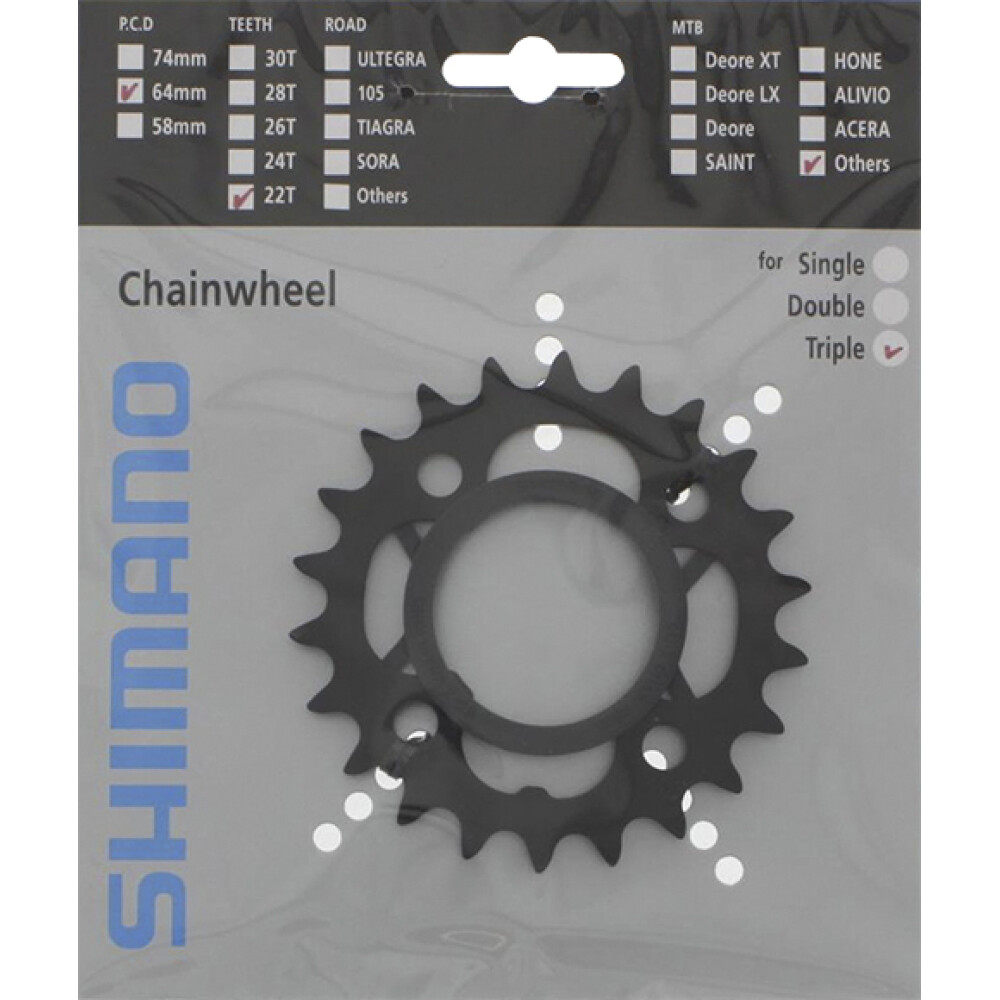 SHIMANO Kettenblatt ACERA FC-M391 22 Zähne