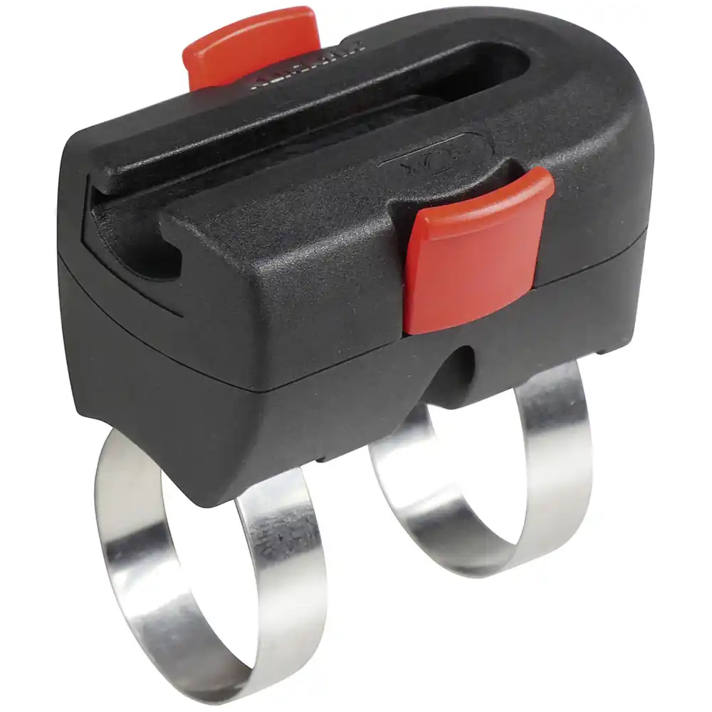 KLICKfix Bügelschloss Halter – am Rahmen mit Twin Adapter  schwarz