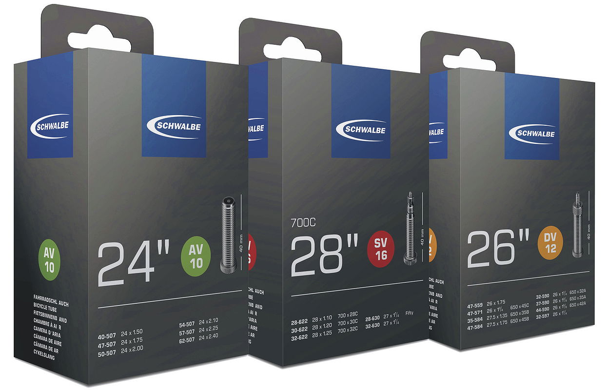 Schwalbe Fahrradschlauch Extra Light Nr. 6A Extra Light 20" SV Ventil 40 mm 23/40-406