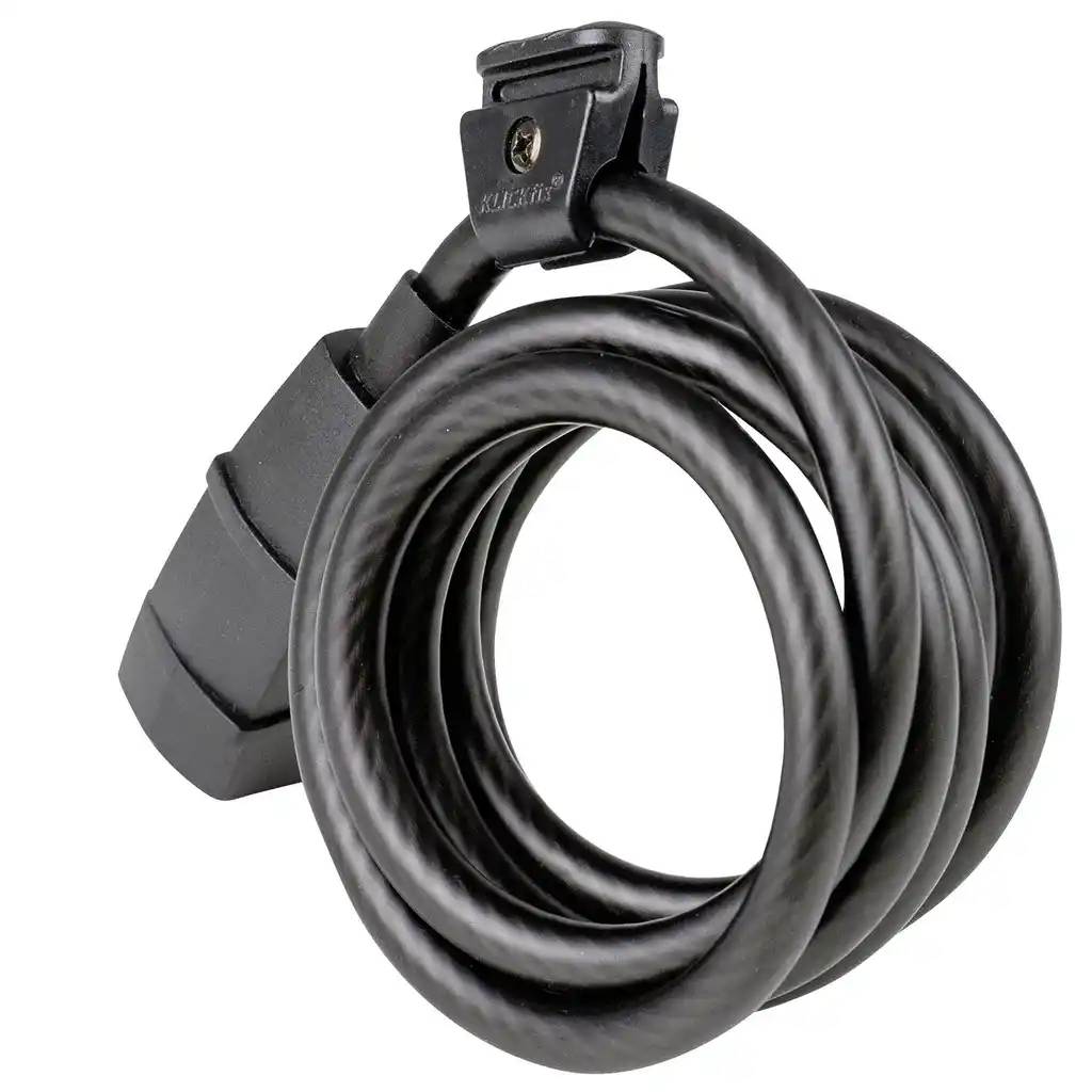 KLICKfix Sattel Adapter mit Seilschlosshalter  schwarz