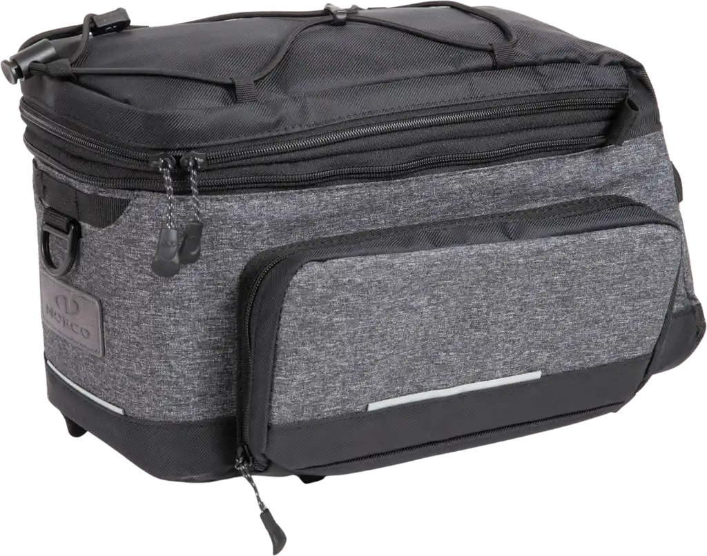 Norco Danbury Gepäckträgertaschen mit KLICKfix UniKlip 2 Adapter grau / schwarz