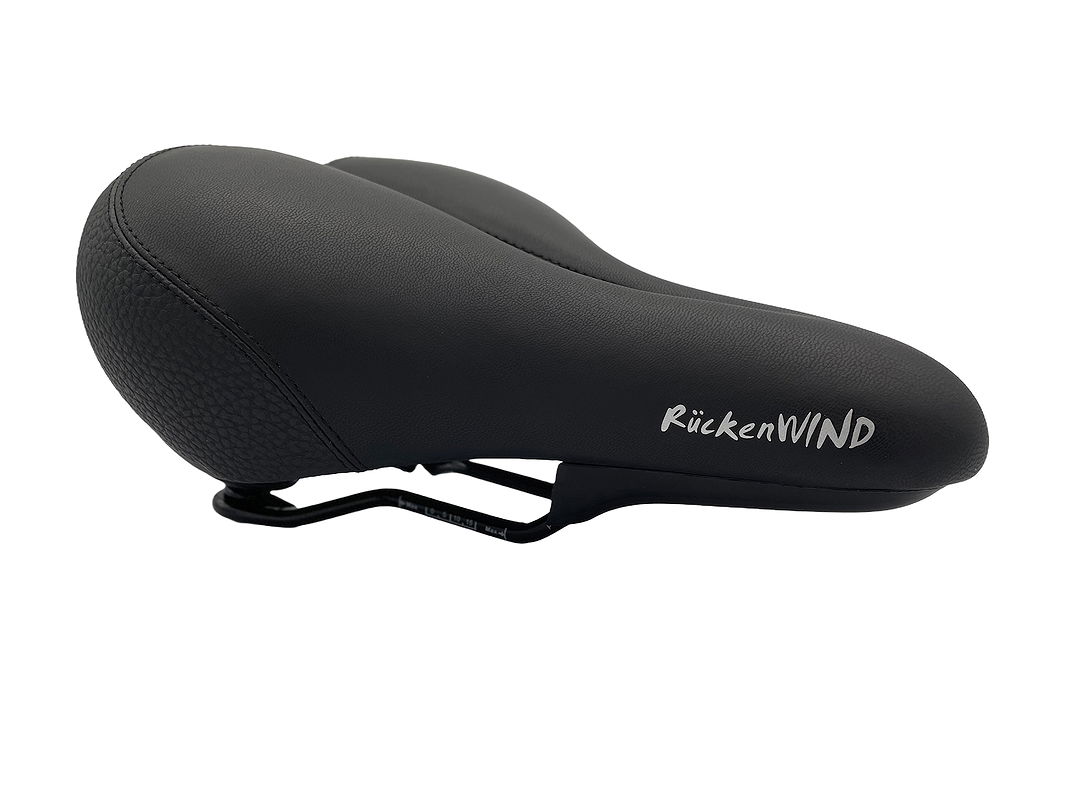 P&P City Sattel Rückenwind Relaxed schwarz L265 x  B210 mm / 700 g Unisex