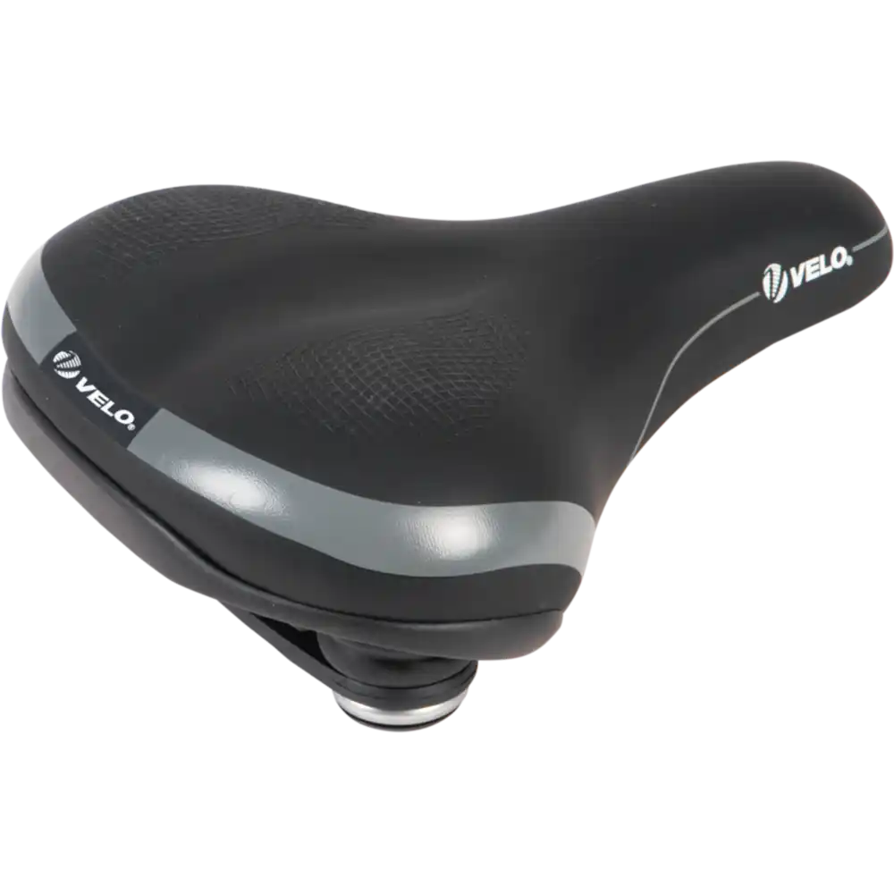Velo E-Bike Komfortsattel  schwarz / grau/weiss