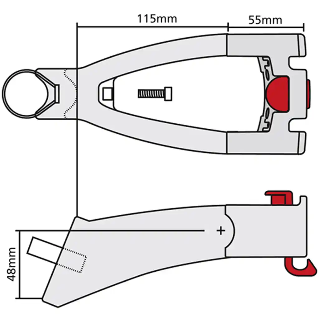 KLICKfix Extender mit Lenker Adapter  schwarz