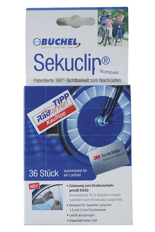 3M Speichensticks Scotchlite Sekuclip 60 mm Länge   36 Stück in SB-Verpackung