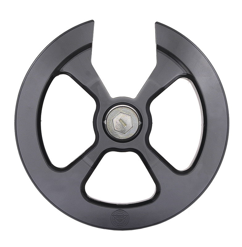 Hebie Kettenschutz f.Kettenblatt 42 - 44 Zähne schwarz/transparent 03