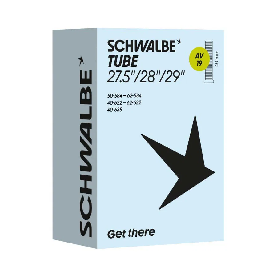 Schwalbe Fahrradschlauch AV Ventil Nr. 19  27,5"/28"/29" 40 mm 40/62-584/635