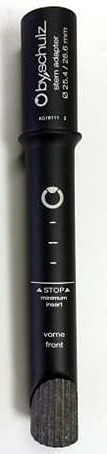 by.schulz Adapter A-Head Quill 1 1/8" schwarz-matt  Adapter Quill