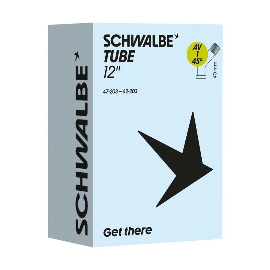 Schwalbe Fahrradschlauch AV Ventil Nr.1 45° 12"  47/62-203