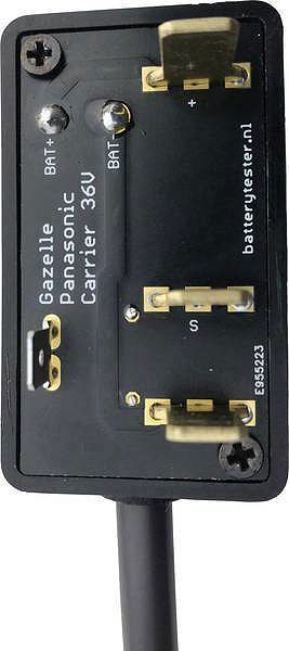 Batterytester Kabelsatz für Gazelle Rear Carrier Gazelle Panasonic Gepäckträger Akku AT00108