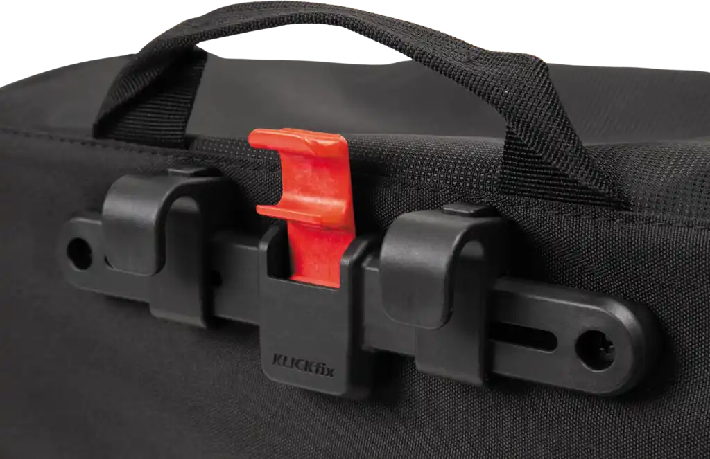 Norco Boston City Tasche mit KLICKfix Kompakt Schiene mit variabler Hakenposition schwarz Seitentasche