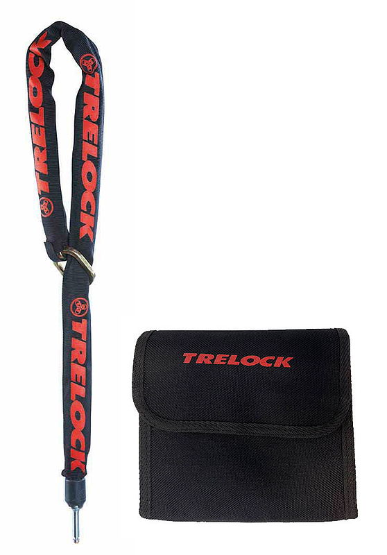 TRELOCK Anschließkette ZR 355 inkl. Transporttasche 6 mm schwarz 100 cm