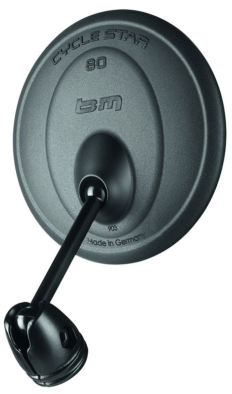 B&M Lenkerspiegel Cycle Star 80 kurze gerade Stange, ca. 6,5 cm 903/1