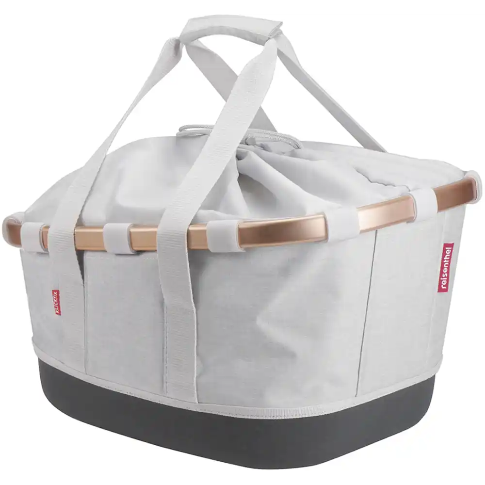 KLICKfix Reisenthel Bikebasket GT mit KLICKfix UniKlip 2 Adapter twist sky rose Gepäckträgerkorb