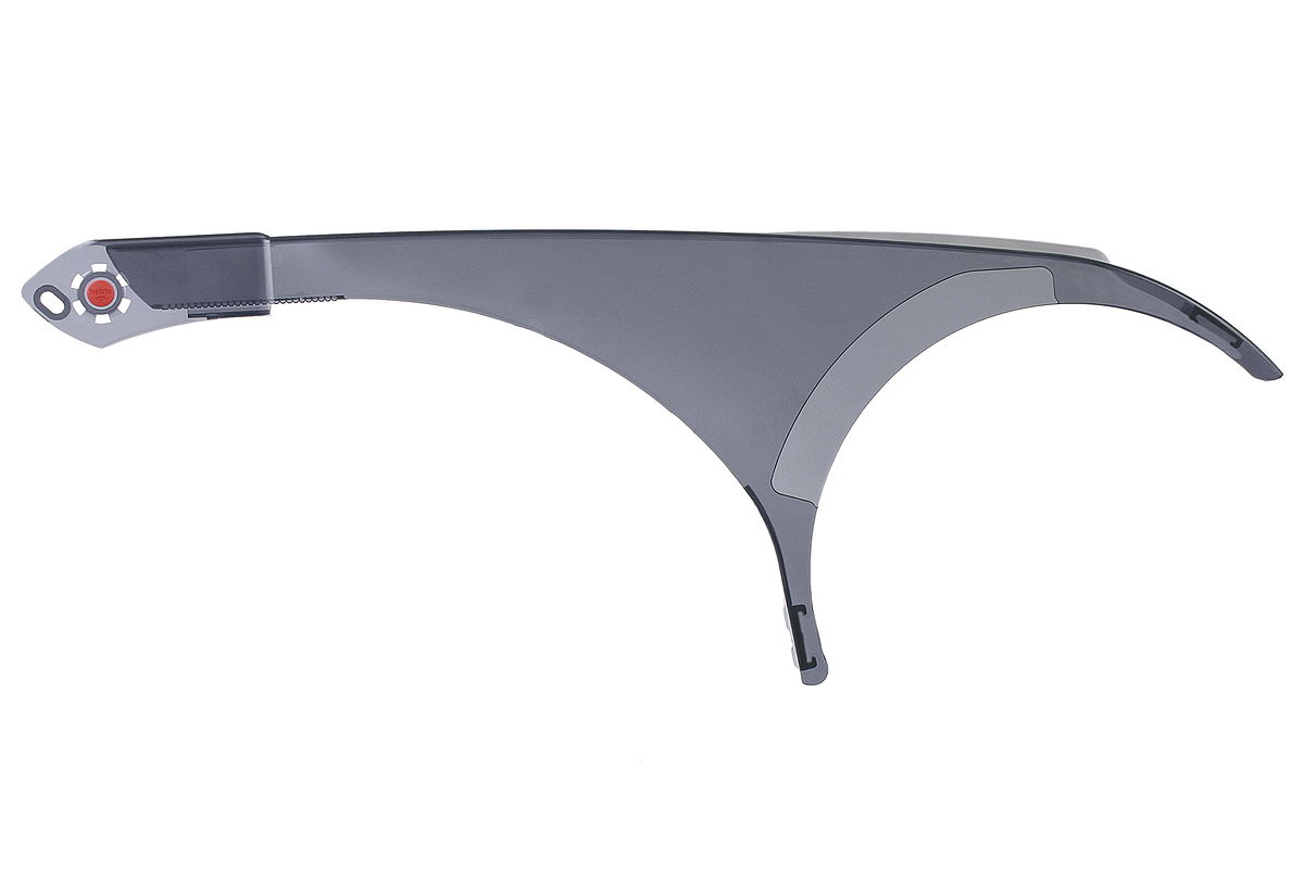 Hebie Kettenschutz f. 3-fach Kurbeln 42-44 Z. blau/transp. 0390 E5