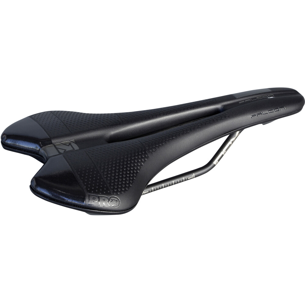 Fahrradsattel Falcon Gel 152 mm Schwarz Edelstahl Gestell