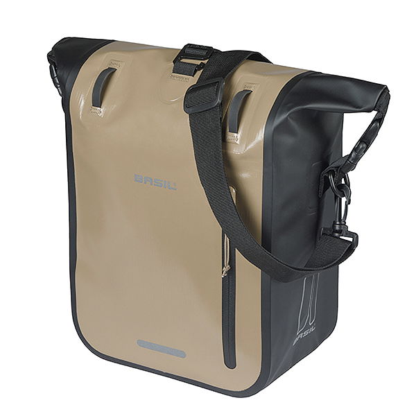 Basil Einzeltasche Rivo M sand/schwarz