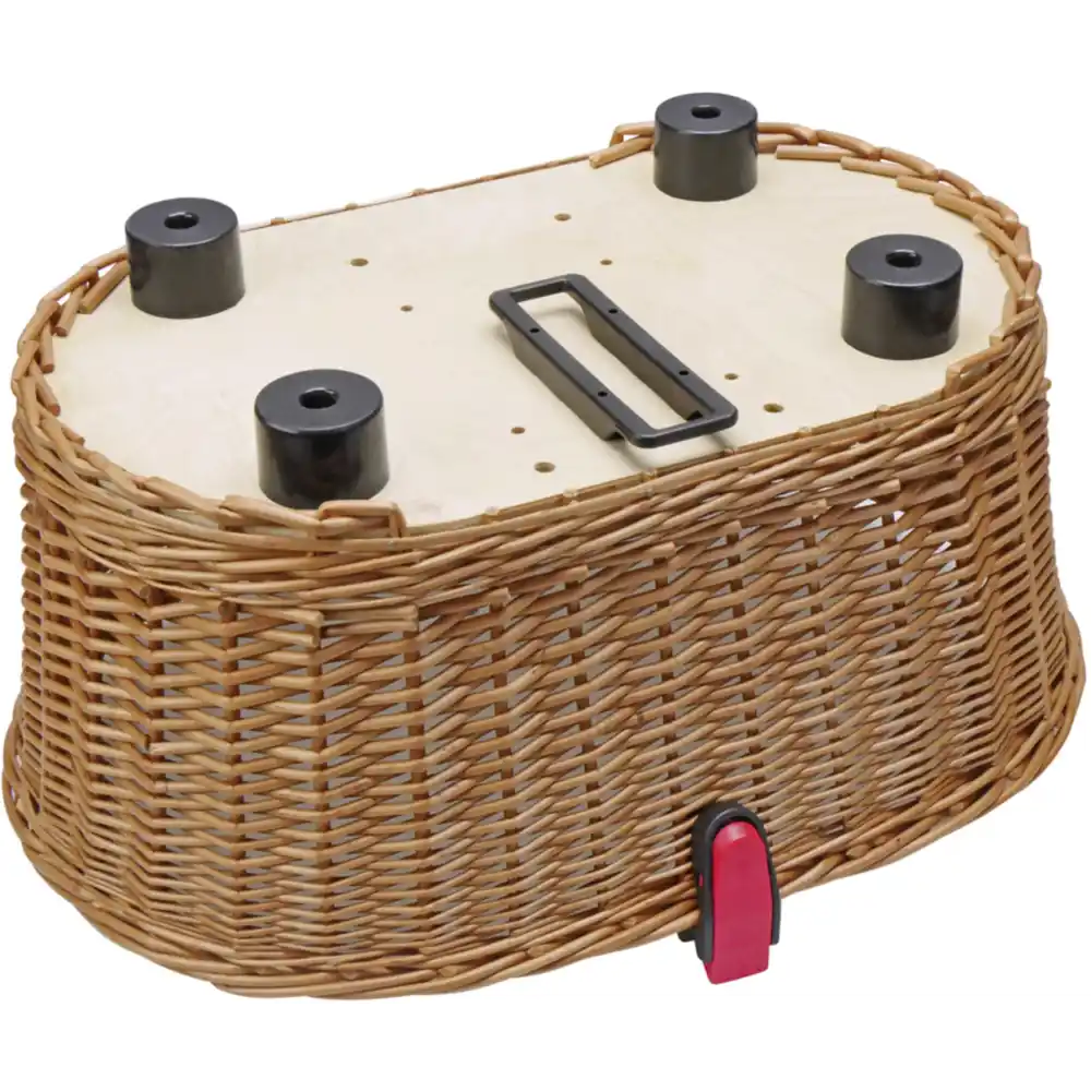 KLICKfix Tierkorb Doggy Basket mit KLICKfix Bodenkupplung für GTA Adapter, inkl. Wetterschutz braun